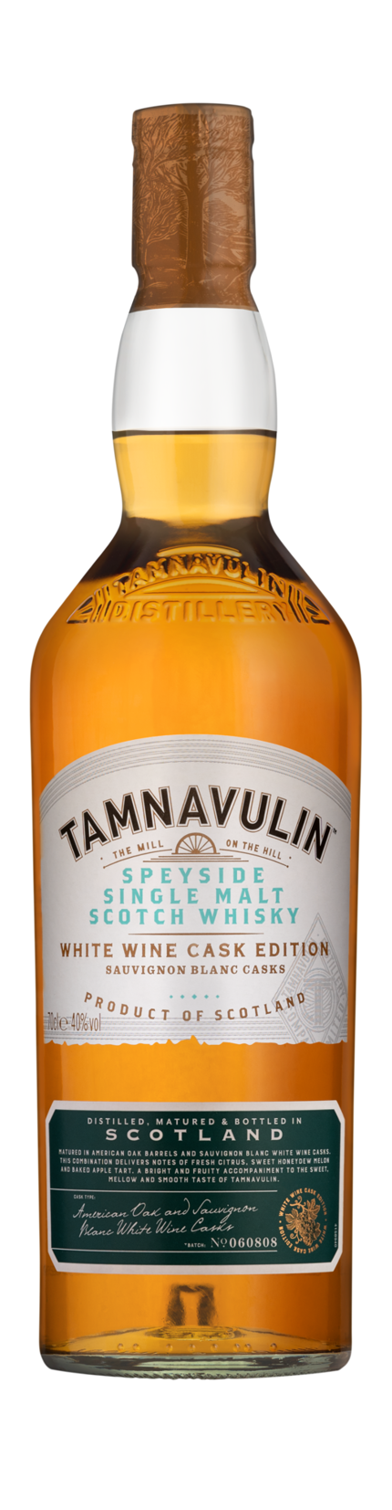 Large Tamnavulin Whitewine Cutout Bottlefront